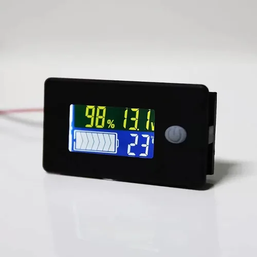 Vista 6 de Medidor de voltaje con pantalla de temperatura, medidor de voltaje (12 V)