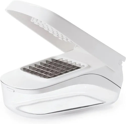Vista 13 de OXO Good Grips - Picadora de verduras y cebollas con apertura fácil de verter, color blanco (paquete de 12)