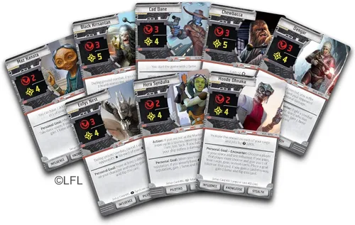 Vista 5 de Asmodee Star Wars: Outer Rim - Expansión Negocios Pendientes - Juego de estrategia, juego de aventura para niños y adultos, mayores de 14 años, 1-4