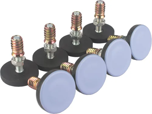 Vista 7 de Nivelador de muebles PTFE (teflón) inferior (base de 0.787 in), vástago roscado (1/4-20) almohadillas de ajuste, mesa/silla/gabinete/sofá
