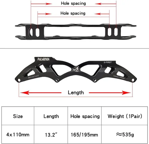 Vista 5 de Patines de velocidad profesionales de fibra de carbono para hombres y mujeres Patines de 4 ruedas de velocidad de una sola fila Patines en línea