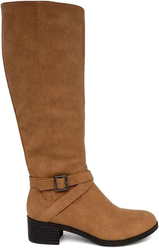Vista 2 de Nautica Botas altas hasta la rodilla para mujer, elegantes botas de vestir con cremallera lateral para otoño e invierno, cómodas y fáciles de llevar