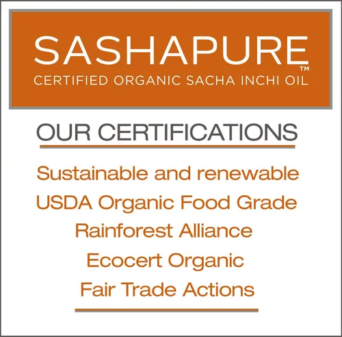 Vista 6 de Sashapure Tratamiento capilar suavizante y brillante con aceite de Sacha Inchi, elimina el encrespamiento, protección térmica, peinado y acabado