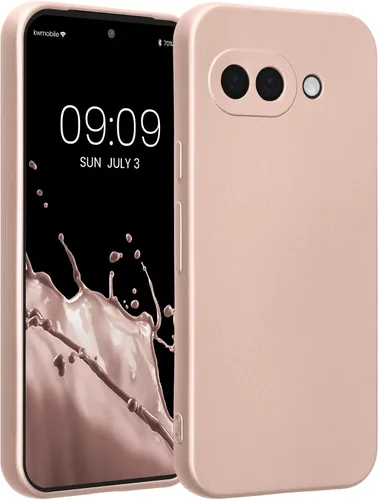 Vista 260 de kwmobile Funda compatible con Google Pixel 9 - Funda protectora delgada de TPU para teléfono - Acabado mate suave - Piedra antigua