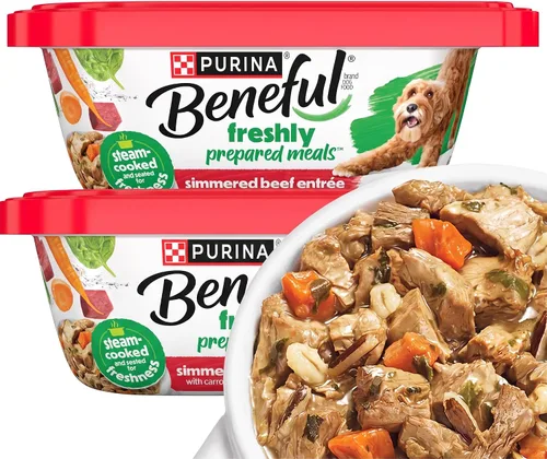 Vista 17 de Comidas preparadas Purina Beneful, comida para perro, paquete surtido, 10 onzas Tubo, paquete de 8