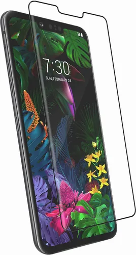 Vista 7 de Magglass Protector de pantalla de vidrio templado para LG G8 ThinQ (resistente a los arañazos) Ultra Clear (compatible con fundas)