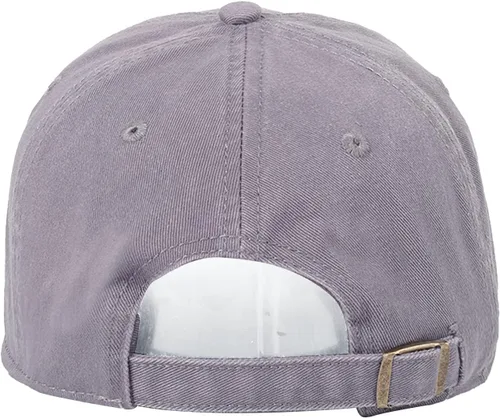 Vista 6 de Gorra de béisbol unisex de algodón liso en blanco para papá, ajustable, estilo vintage