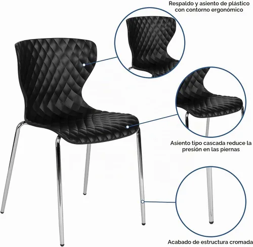 Vista 5 de Flash Furniture Silla de oficina ejecutiva, color negro