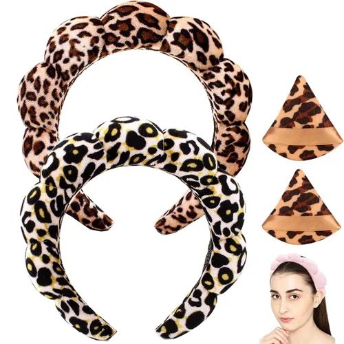 Vista 31 de Diademas de cuidado de la piel para el lavado facial, diademas de spa para lavar la cara, suaves diademas de cuidado de la piel y maquillaje