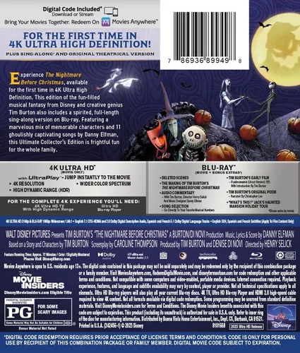 Vista 2 de Nightmare Before Christmas, The 4K UHD