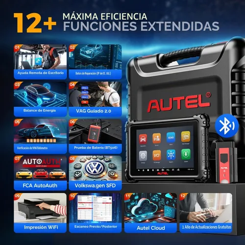 Vista 9 de Autel Scanner MaxiSYS MS906 MAX, ECU Coding 40+ Service Top Bidireccional 2026 10'' MS906MAX V2.0 of MS906 PRO MS908S MK908 II, Lite of Elite 2