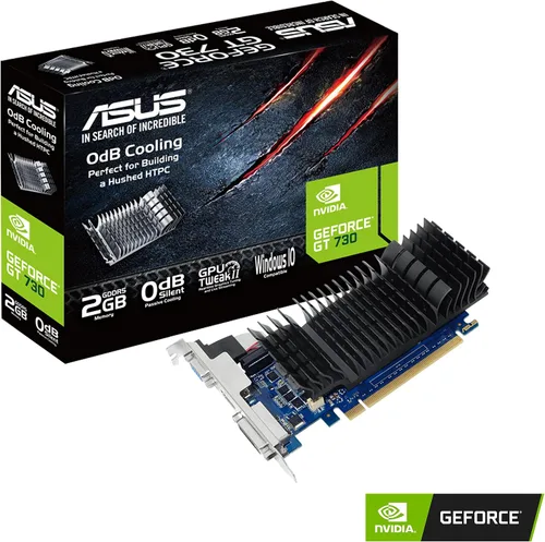 Vista 2 de Tarjeta gráfica ASUS GeForce GT 730 2GB GDDR5