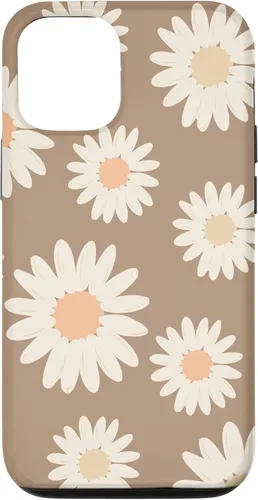 Vista 28 de Boho Neutral Cute Floral Pattern White Daisy Flowers Spring Case for iPhone 17