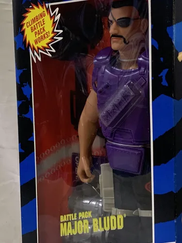 Vista 2 de Figura de acción GI Joe Hall of Fame Cobra MAJOR BLUDD de 12 pulgadas (1993 Hasbro)