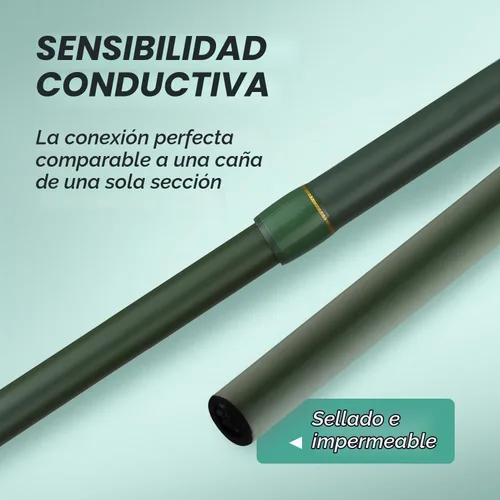 Vista 5 de Fibra de carbono Surf Rod Saltwater Surf Spinning caña de pescar con Seaguide Reel Seat