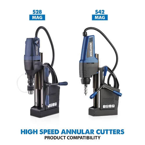 Vista 8 de Evolution Power Tools Kit de Cortador Anular para Taladros Magnéticos/Mag, Broca de 1 Pulgada de Profundidad, Ancho Mixto de 7/16 a 1-1/8 Pulgadas