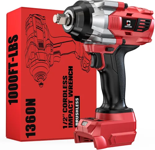 Vista 8 de Llave de impacto inalámbrica de 1/2 pulgada para batería DeWalt Max20V: Llave de impacto de alto torque de 1700 pies-libras, herramienta de servicio