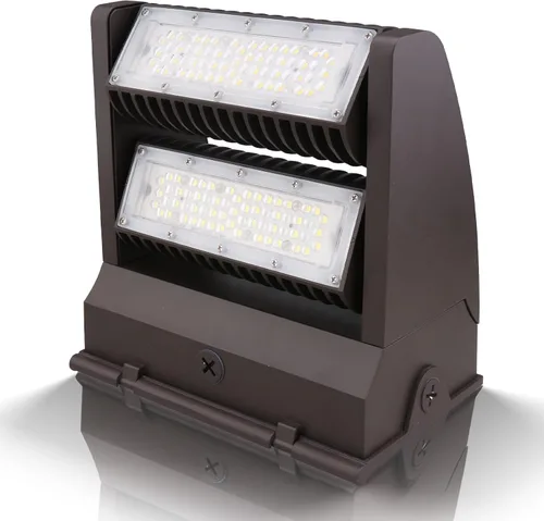 Vista 10 de Paquete de luz LED giratoria de 40 W con cabezal ajustable, 5000 K 5400 LM, IP65 impermeable, accesorios de iluminación de seguridad comercial