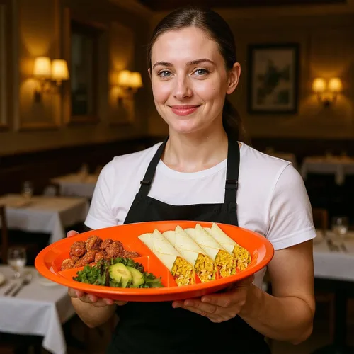Vista 6 de 10 platos de plástico para tacos para fiestas, platos de tacos de plástico con divisores, soporte grande para tacos con 2 áreas de inmersión