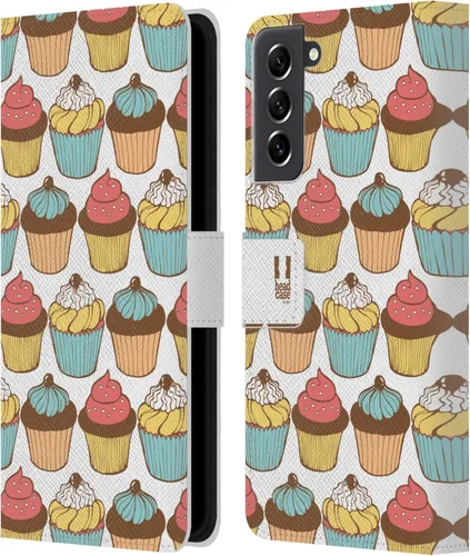 Vista 112 de Head Case Designs Assortment Cupcakes Happiness Leather Wallet Case Compatible with Samsung Galaxy A07 4G Surtido
