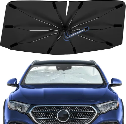 Vista 65 de Sombrilla Parasol para Parabrisas para Mazda 3 2014-2026, Parasol Plegable para Coche para Ventana Delantera, Visera Protectora Solar Altamente