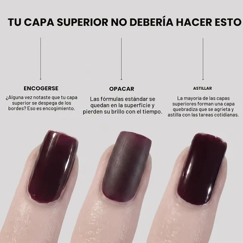 Vista 3 de ILNP Glass Candy - Esmalte de uñas transparente, acabado de vidrio brillante, secado rápido, resistente a las astillas, esmalte regular sin gel,