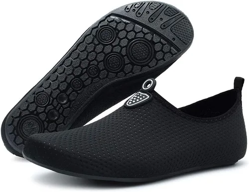 Vista 3 de QACOHU Zapatos de agua para hombre y mujer, zapatos de agua de secado rápido para buceo, surf, natación, playa, yoga