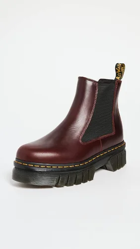 Vista 2 de Dr. Marents Audrick - Botas Chelsea con plataforma para mujer, color negro Nappa Lux