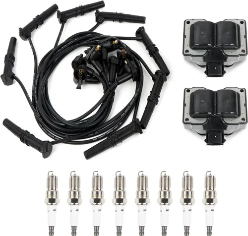 Vista 14 de Paquete de 3 bobinas de encendido UF156 y 6 bujías de iridio y 3 cables de bujía compatibles con Toyota 4Runner T100 Tacoma Tundra 1995-2004 3.4L