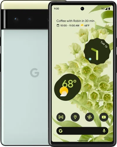 Vista 6 de Google Pixel 6 5G, 128 GB, espuma de mar Sorta - Desbloqueado (renovado)