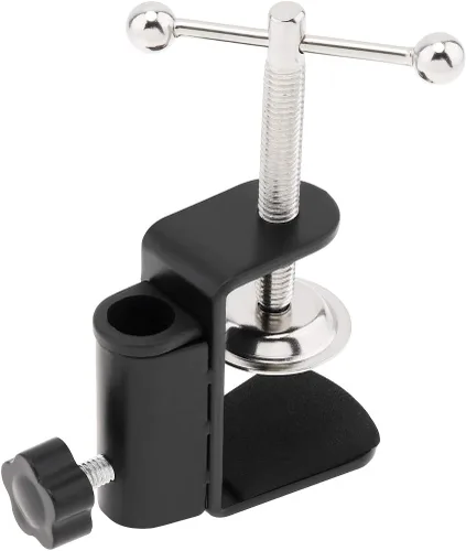 Vista 7 de RTNLIT Abrazadera universal de montaje de mesa en forma de C para micrófono, brazo de tijera, soporte de brazo de tijera con tornillo