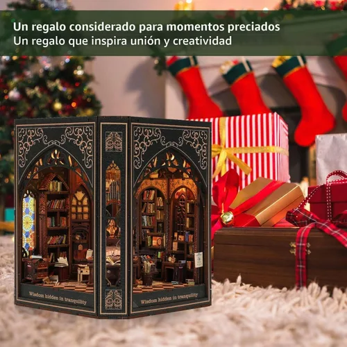 Vista 7 de NookMaster Kit de rincón de libros con LED Regalo de decoración de Luz para rincón de libros, 377 piezas, LED cálido, ajuste preciso, inserto
