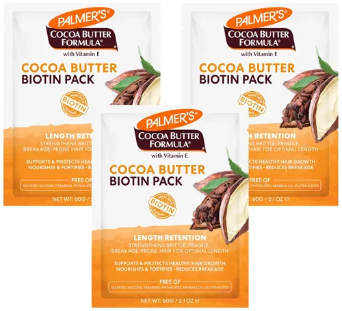 Vista 10 de Palmer's - Manteca de cacao y biotina con retención de longitud para el crecimiento del cabello (2.1 onzas) Intense Strengthening Hair Treatment