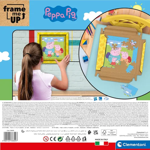 Vista 3 de Clementoni 38809, Peppa Pig Frame Me Up Puzzle para niños, 60 piezas, a partir de 6 años