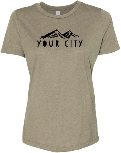 Vista 37 de Cute Women's Screen Printed Crew Neck Tee, Shirts With Sayings, Dusty Blue or Olive