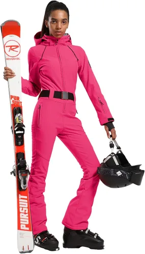Vista 88 de GSOU SNOW Traje de esquí para mujer, traje de nieve delgado de una pieza, chaqueta de nieve, impermeable, resistente al viento, deportes al aire