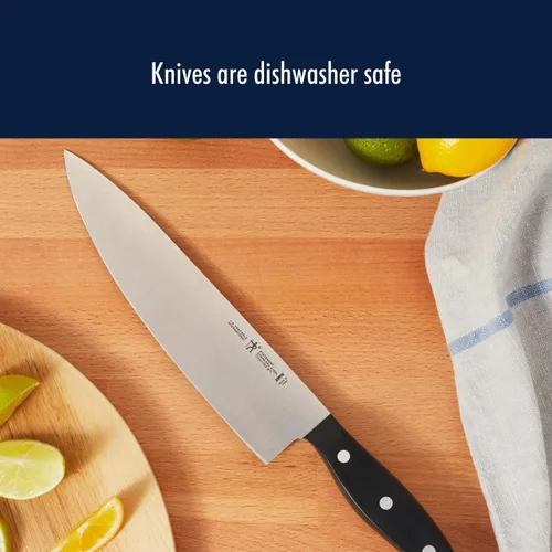 Vista 7 de HENCKELS Statement - Juego de 7 piezas de cuchillos afilados como una navaja con mango blanco, cuchillo de chef, cuchillo de pan, cuchillo