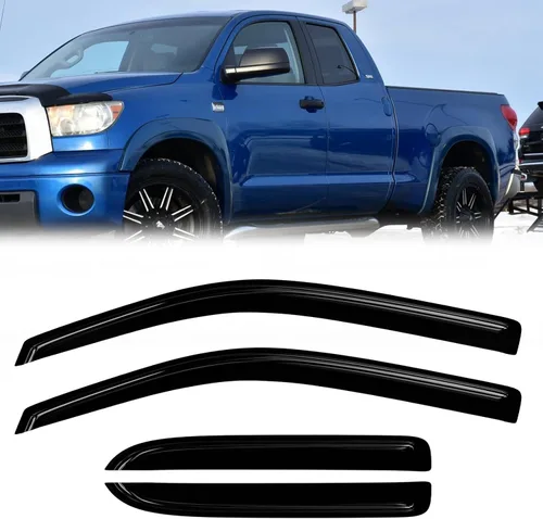 Vista 8 de Protectores de lluvia de ventana para Ford F150 SuperCab 2004-2014 2 piezas deflector de ventana para 09-14 F-150 con 2 puertas delanteras