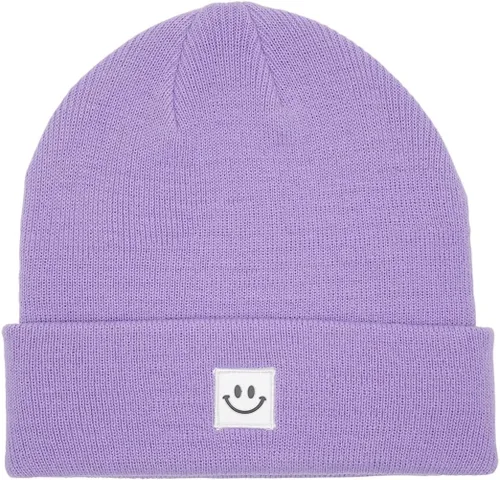 Vista 11 de MaxNova Gorro de punto con cara sonriente para hombres/mujeres
