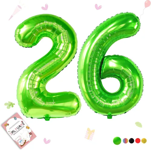 Vista 152 de Globos grandes de 40 pulgadas de números del 0 al 9, globos numéricos para decoración de fiesta de cumpleaños, globos de helio de aluminio