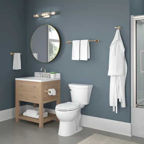 Vista 5 de Delta Toallero Toallero Bronce Champán de 24 Pulgadas para Baño, Cocina Accesorios Esato