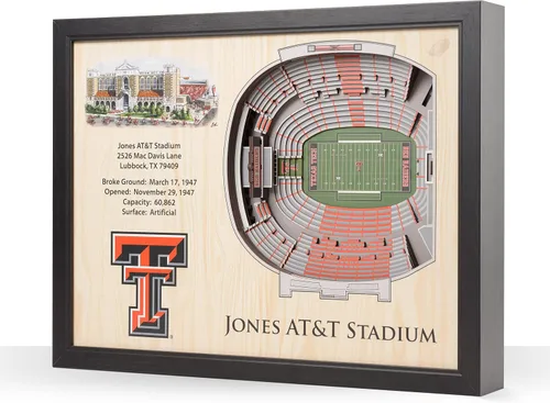 Vista 8 de YouTheFan NCAA Arte de Pared StadiumView de 25 Capas