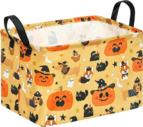 Vista 26 de Cesta de almacenamiento vacía para niños, organizador de almacenamiento impermeable de béisbol, cestas plegables con asas para mujeres, cesta