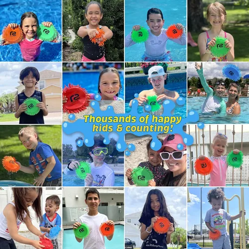 Vista 2 de Disco volador de agua suave para niños – ¡Rocea agua mientras vuela! Divertido juguete de agua de verano para playa, piscina, camping, lago, regalos