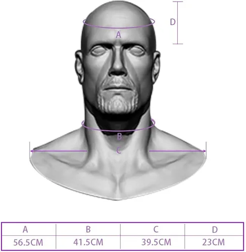 Vista 3 de Minaky - Máscara de cabeza de silicona realista para hombre hecho a mano para Crossdresser Transgénero Cosplay Drag Queen Disfraces 1G