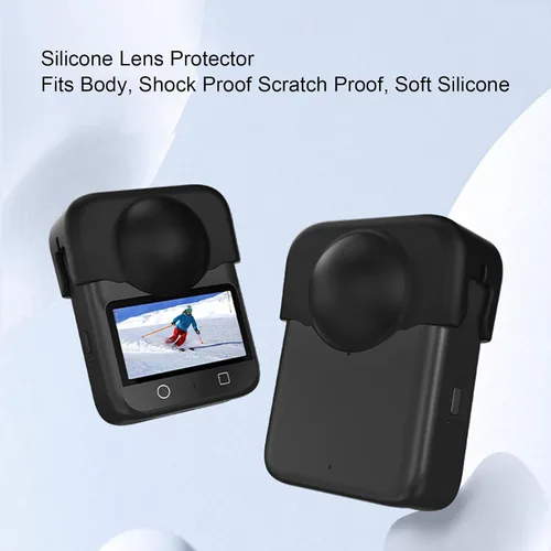 Vista 3 de Protector de lente de silicona para OSMO 360, tapa antipolvo y a prueba de arañazos con fácil instalación y extracción