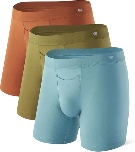 Vista 10 de DAVID ARCHY - Calzoncillos transpirables para hombre, suaves y cómodos, con control de humedad y bragueta, boxer briefs para hombre, paquete de 3