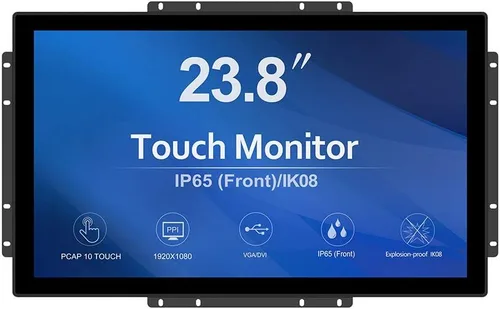 Vista 16 de GreenTouch Monitor táctil PCAP HDMI de 17,8 cm (7 pulgadas) con marco abierto de 1024x600 para mercados de consumo, venta minorista y hostelería