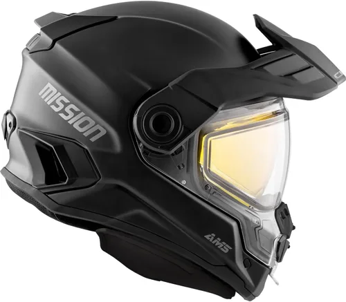 Vista 4 de CKX Mission AMS - Casco de nieve con escudo eléctrico (negro mate)