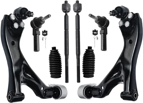 Vista 240 de Detroit Axle - Kit de brazos de control de extremo de 8 piezas para Toyota 2001-2003 Highlander 2002-2003 Camry Lexus ES300, 2 conjuntos de brazos